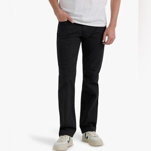 Lee Men's Extreme Motion Regular Straight Jean Black Twill Size 42x30